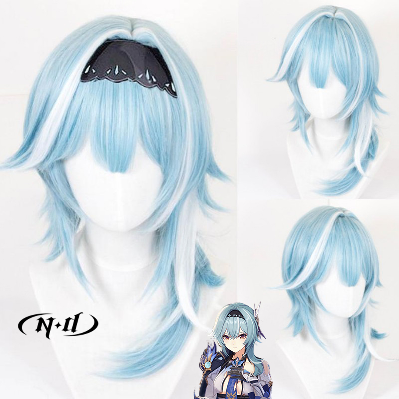 Braiding Hair Kanekalon - ND Eula Cosplay Wigs Hairpiece Genshin