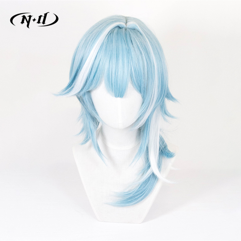 ND Eula Cosplay Wigs Hairpiece - Braiding Hair Kanekalon 评论和价格