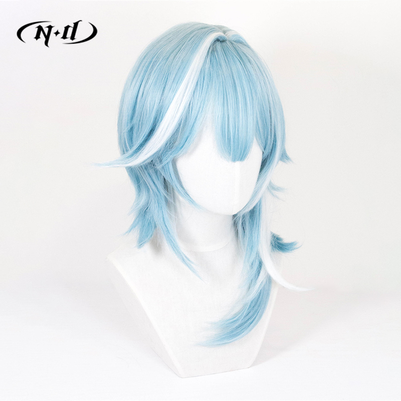 ND Eula Cosplay Wigs Hairpiece - Braiding Hair Kanekalon 评论和价格