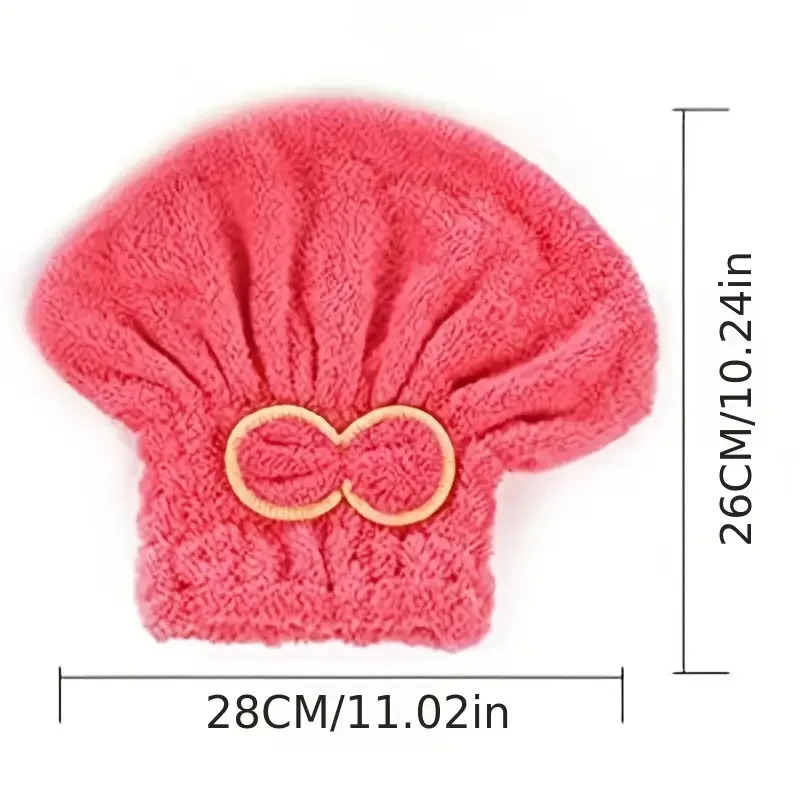 Quick Drying Hair Cap Women Bo - Hair Turban Towel 评论和价格