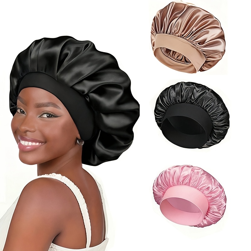 Soft Satin Solid-color Sleep C - House Hair Care 评论和价格