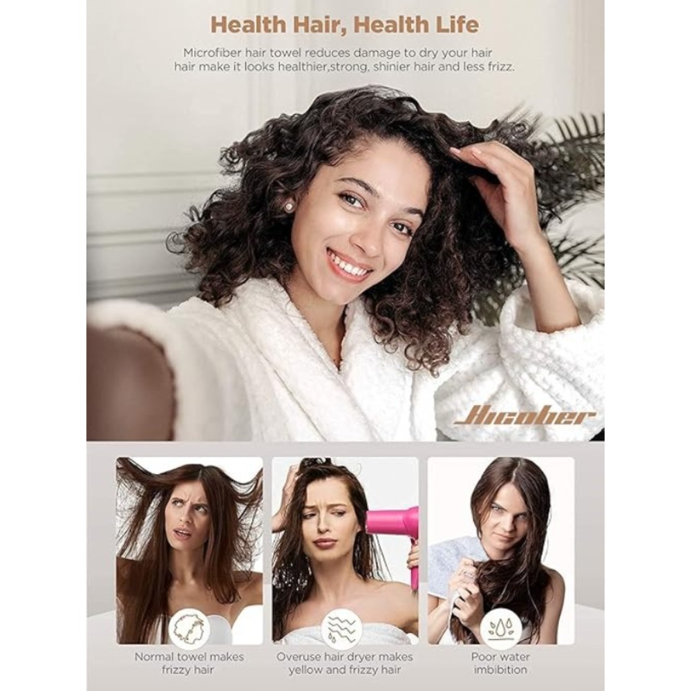 Quick Dry Hair Towel Wrap Anti - Hair Turban Towel 评论和价格