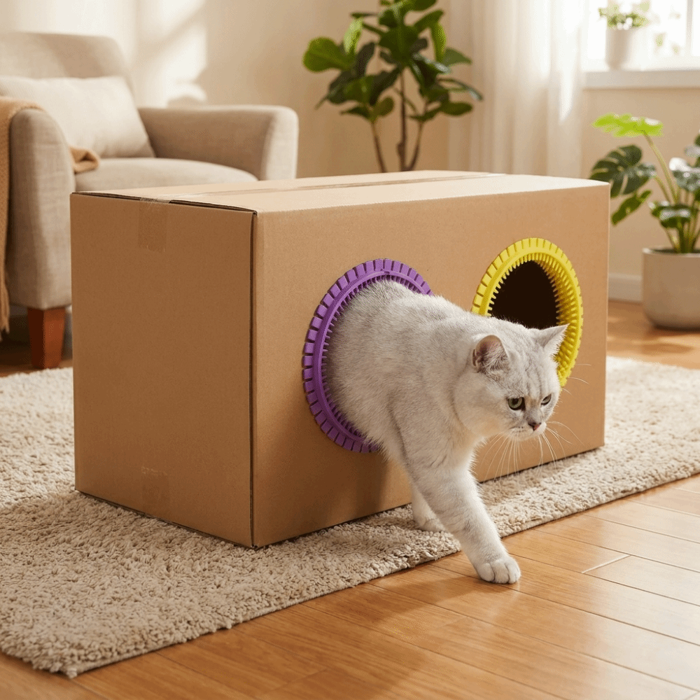 Plastic Cat Tunnel Brush Soft  - House Hair Care 评论和价格