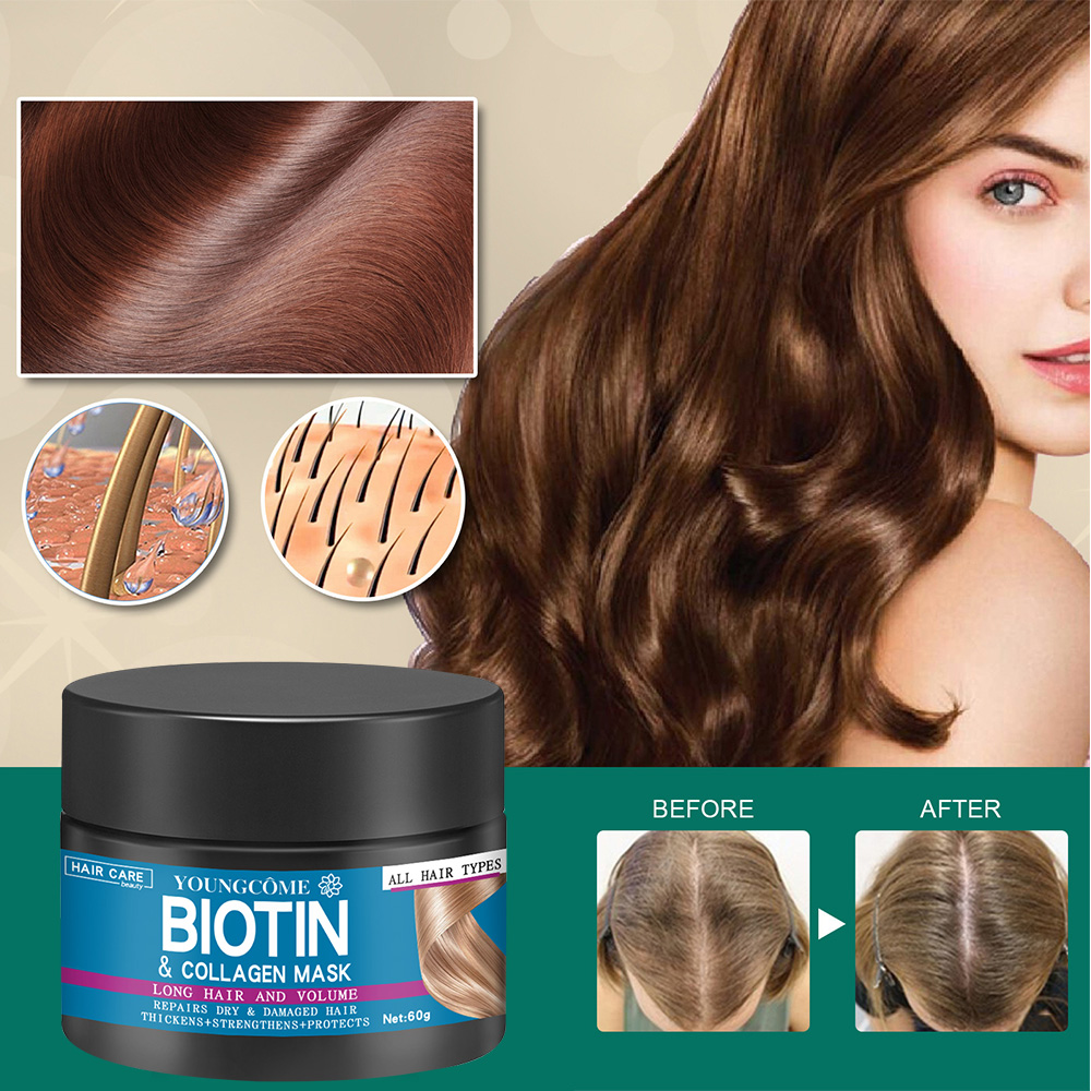 Hair Repairs Hair Mask Biotin  - Hair Care Keratin 评论和价格