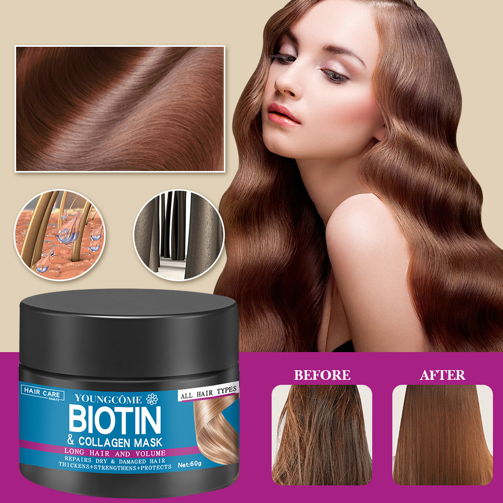 Hair Repairs Hair Mask Biotin  - Hair Care Keratin 评论和价格