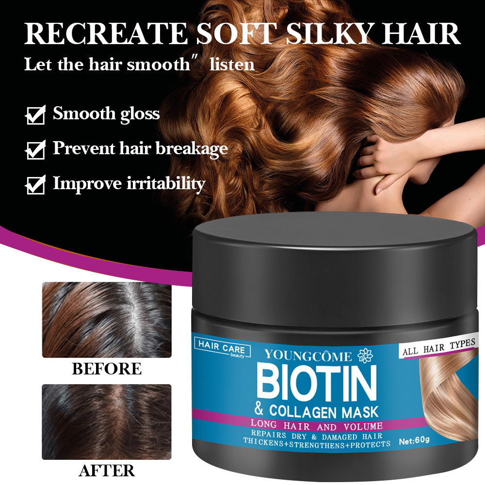 Hair Repairs Hair Mask Biotin  - Hair Care Keratin 评论和价格