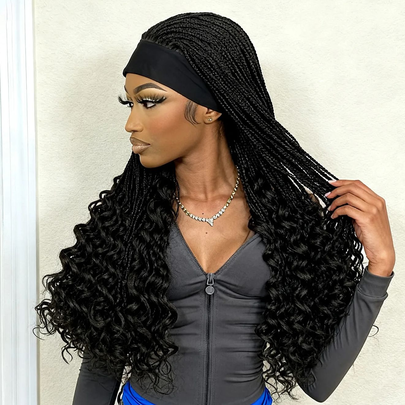 Headband  Braided Wig Syntheti - Braiding Hair Kanekalon 评论和价格