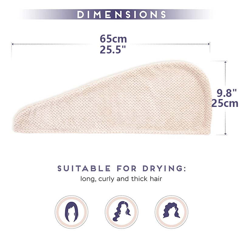 Women's Dry Hair Towel (Dry Ha - Hair Turban Towel 评论和价格